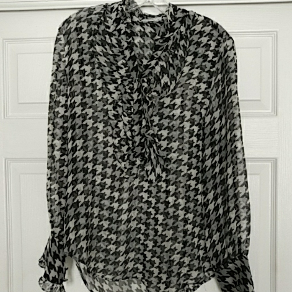 Equipment sheer blouse